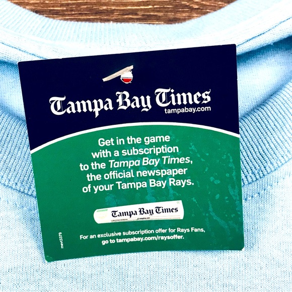 David Price #14 MLB Tampa Bay Devil Rays Men’s Baby Blue Baseball Shirt Size XL - Picture 4 of 6